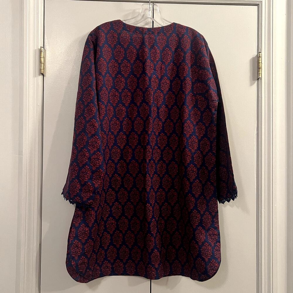 Khaadi pakistani long top size 12 purple blue - Picture 5 of 5